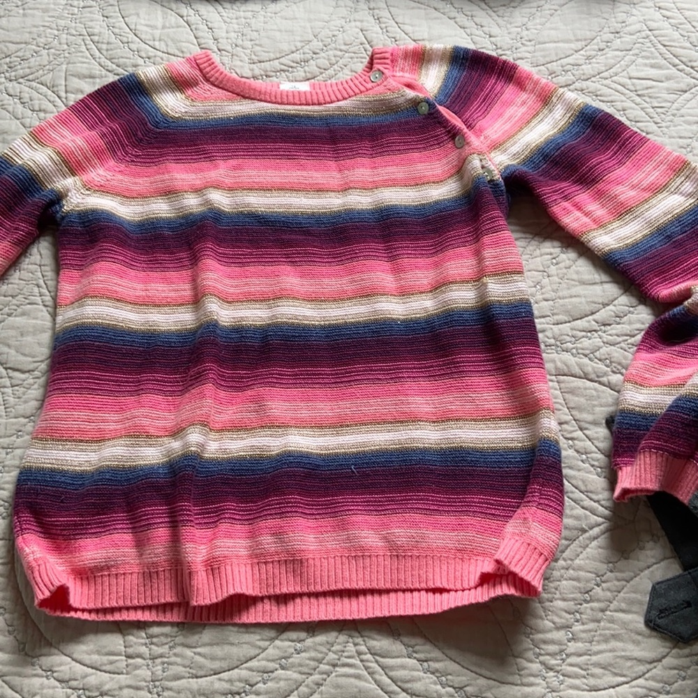 Striped glittery sweater